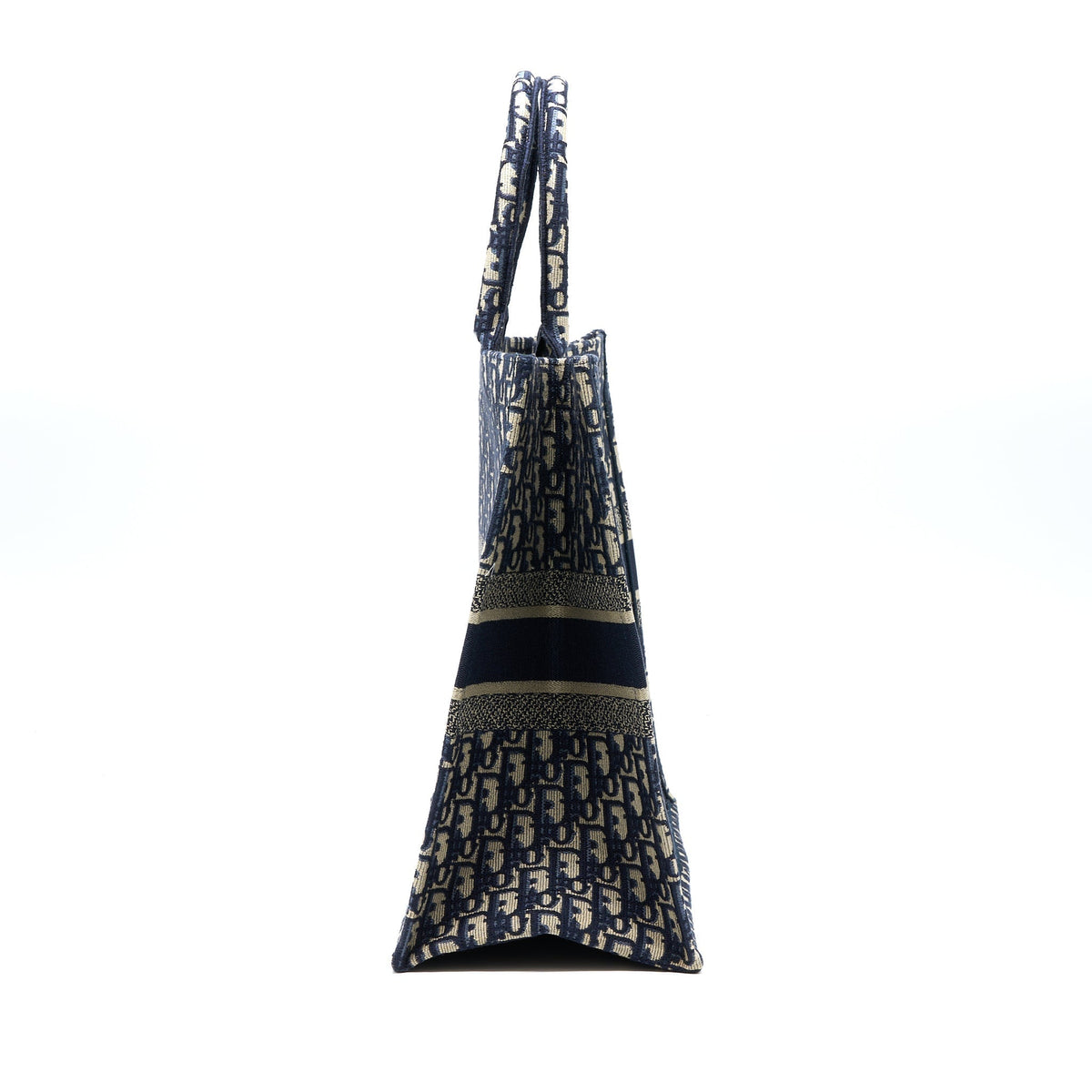 DIOR LARGE BOOK TOTE BLUE OBLIQUE JACQUARD