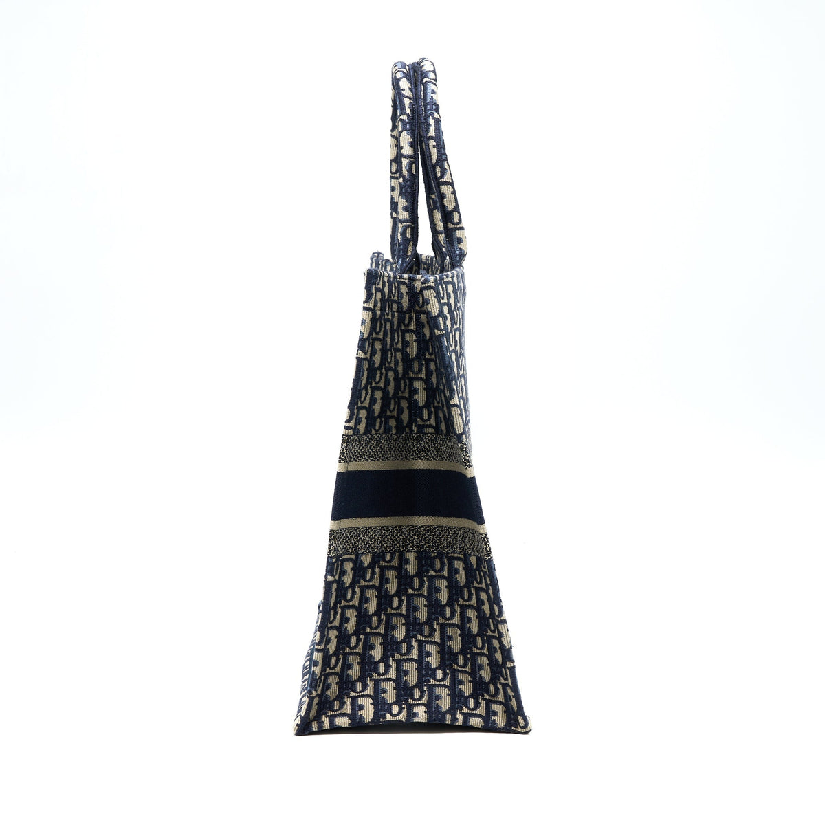 DIOR LARGE BOOK TOTE BLUE OBLIQUE JACQUARD