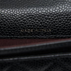 CHANEL CLASSIC FLAP CARD HOLDER CAVIAR BLACK GHW