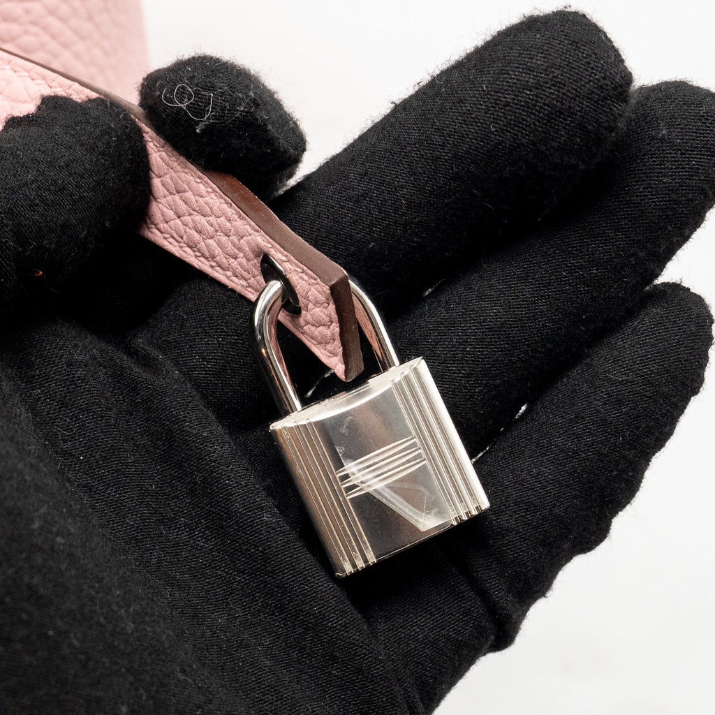 Hermes Picotin 18 Lock Bag Clemence 3Q Rose Sakura SHW