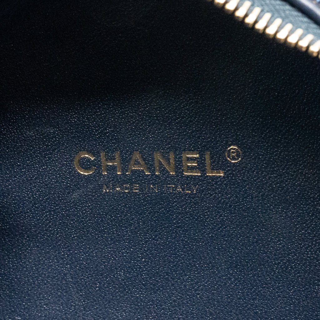 Chanel 19A Egypt Oval Camera Case Tweed Multicolour GHW