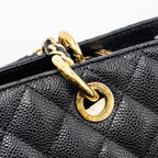CHANEL GRAND SHOPPING TOTE BAG CAVIAR BLACK GHW