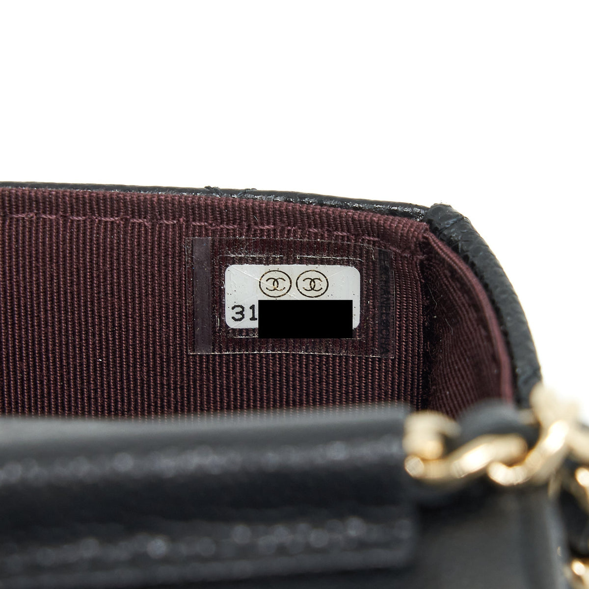 CHANEL MINI FLAP VANITY WITH CHAIN CAVIAR BLACK LGHW