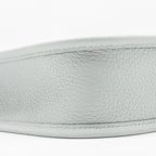 Hermes Mini Evelyne Clemence Blue Pale/Gris Etain GHW