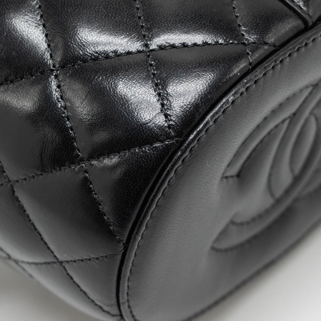 CHANEL PICNIC VANITY LAMBSKIN BLACK GHW (MICROCHIP)