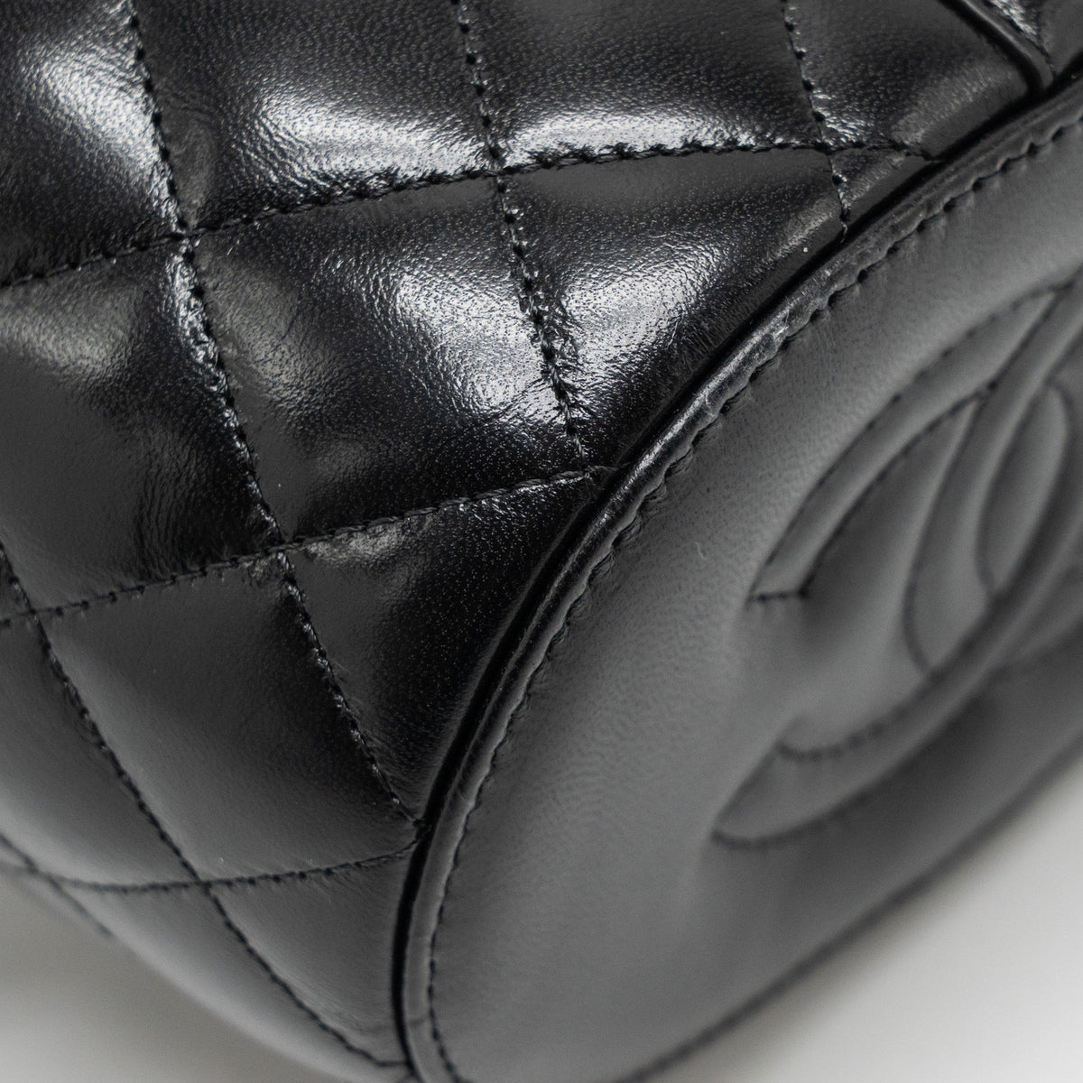 CHANEL PICNIC VANITY LAMBSKIN BLACK GHW (MICROCHIP)
