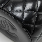 CHANEL PICNIC VANITY LAMBSKIN BLACK GHW (MICROCHIP)