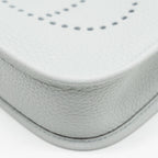 Hermes Mini Evelyne Clemence Blue Pale/Gris Etain GHW