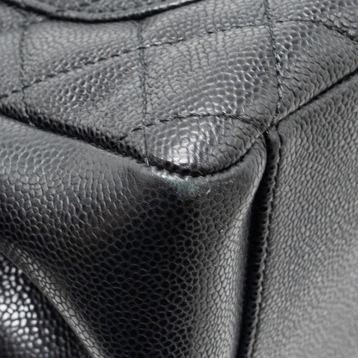 CHANEL GRAND SHOPPING TOTE BAG CAVIAR BLACK GHW
