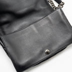 CHANEL MULTI CHAIN BOY BAG CALFSKIN/TWEED BLACK SHW