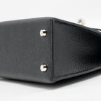 Hermes Mini Kelly II Epsom Black SHW