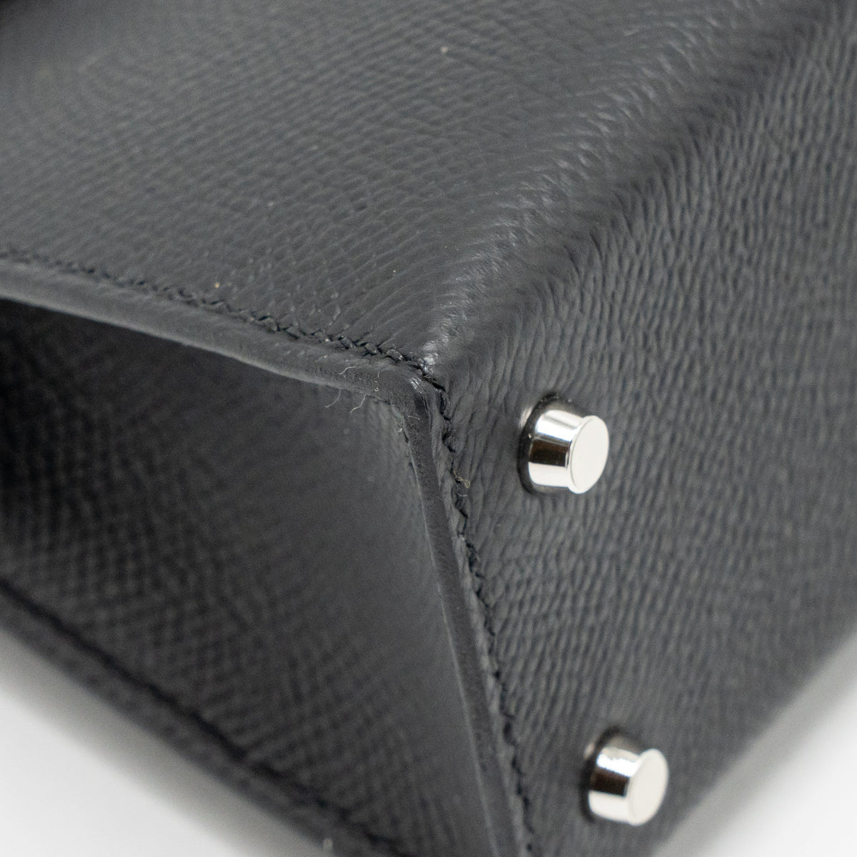 Hermes Mini Kelly II Epsom Black SHW