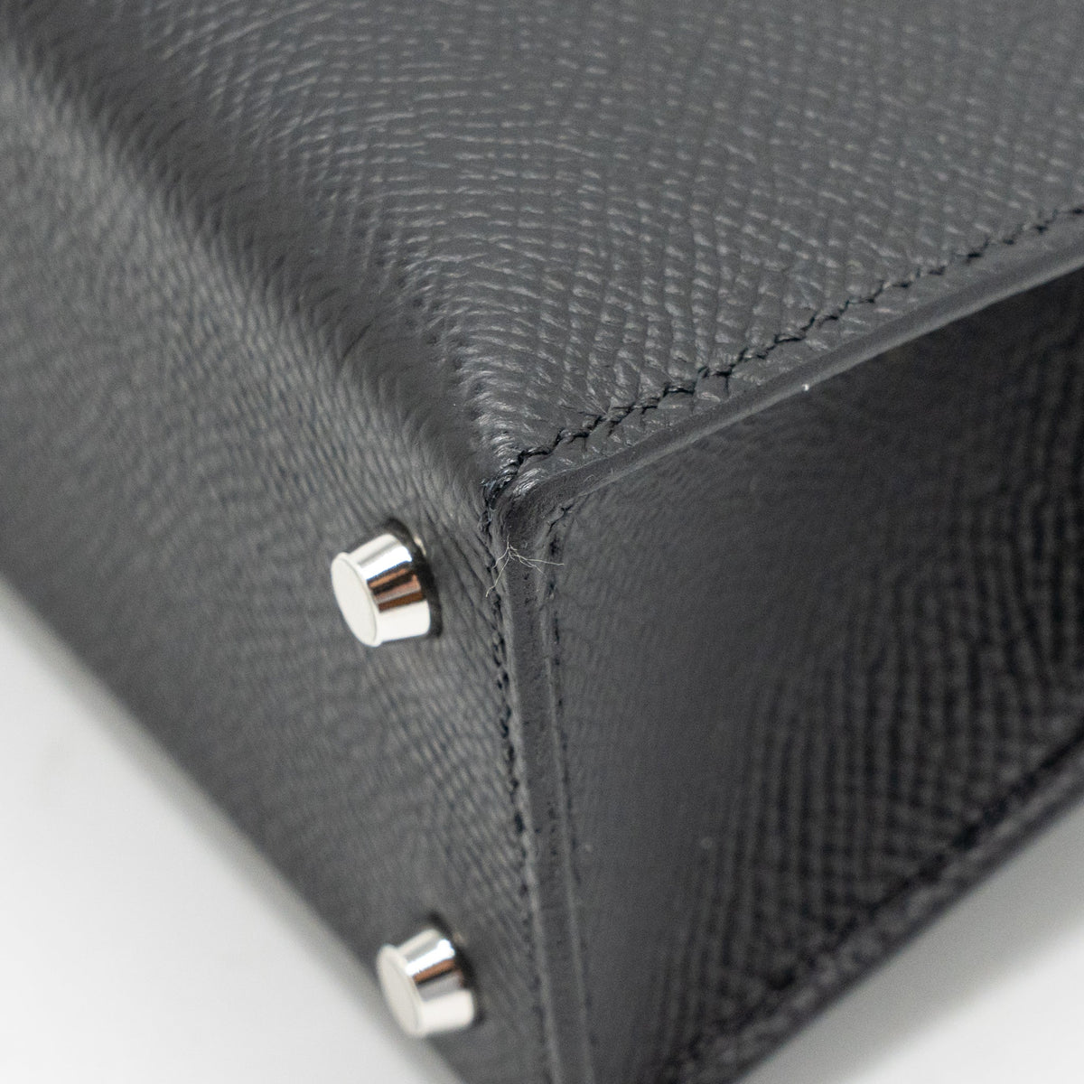 Hermes Mini Kelly II Epsom Black SHW