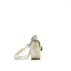 BVLGARI SERPENTI DIAMOND BLAST SHOULDER BAG IN WHITE SHW