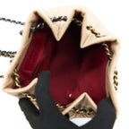 CHANEL SMALL GABRIELLE BACKPACK BEIGE/BLACK MULTI COLOUR HARDWARE
