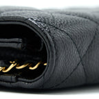 CHANEL CLASSIC WALLET ON CHAIN CAVIAR BLACK GHW