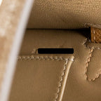 Hermes Mini Kelly II Epsom Etoupe/ Alezan/ Biscuit SHW