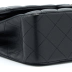 CHANEL MEDIUM CLASSIC DOUBLE FLAP BAG LAMBSKIN BLACK SHW