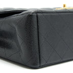 CHANEL MAXI CLASSIC DOUBLE FLAP BLACK CAVIAR GHW