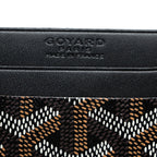 GOYARD SAINT-SULPICE CARD WALLET GOYARDINE CANVAS BLACK