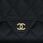 CHANEL 3 IN 1 WALLET ON CHAIN CAVIAR BLACK LGHW
