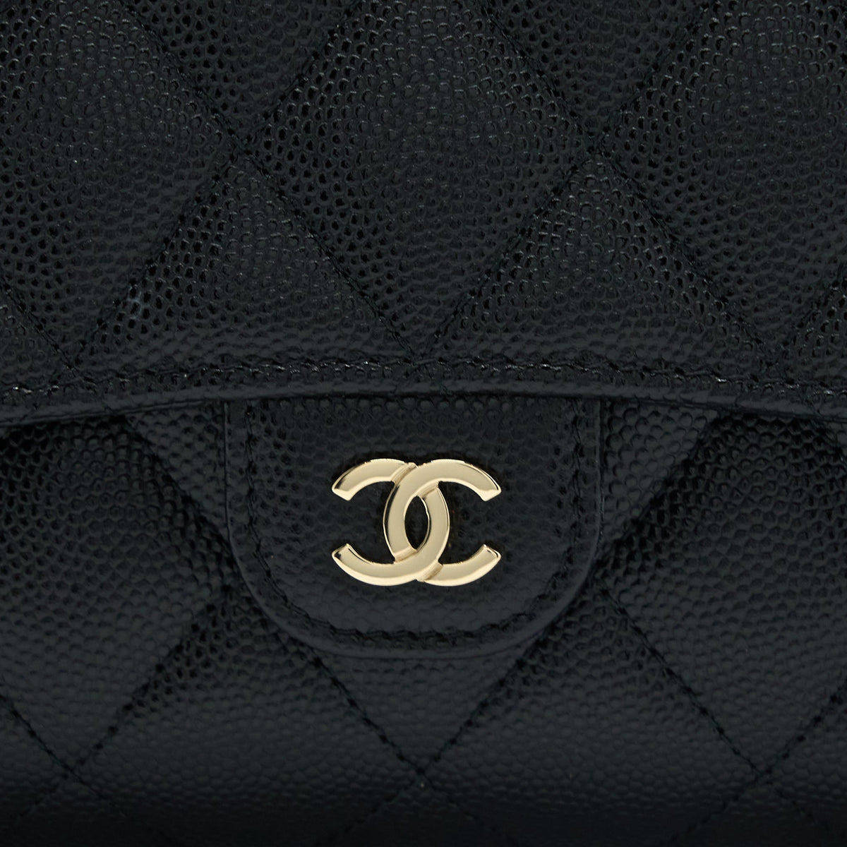 CHANEL 3 IN 1 WALLET ON CHAIN CAVIAR BLACK LGHW