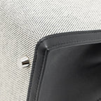 Hermes kelly 28 sellier toile H / swift ecru - black / black SHW