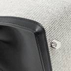 Hermes kelly 28 sellier toile H / swift ecru - black / black SHW