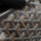 GOYARD SAINT LOUIS PM TOTE BAG GOYARDLINE CANVAS BLACK SHW