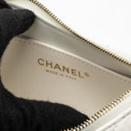 CHANEL 23K HOBO BAG CALFSKIN WHITE GHW (MICROCHIP)