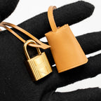 Hermes Herbag 31 Zip Bag Canvas/Hunter Leather Etoupe / Natural Sable GHW