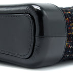 CHANEL SMALL GABRIELLE HOBO BAG TWEED/LEATHER BLACK MULTICOLOUR HARDWARE