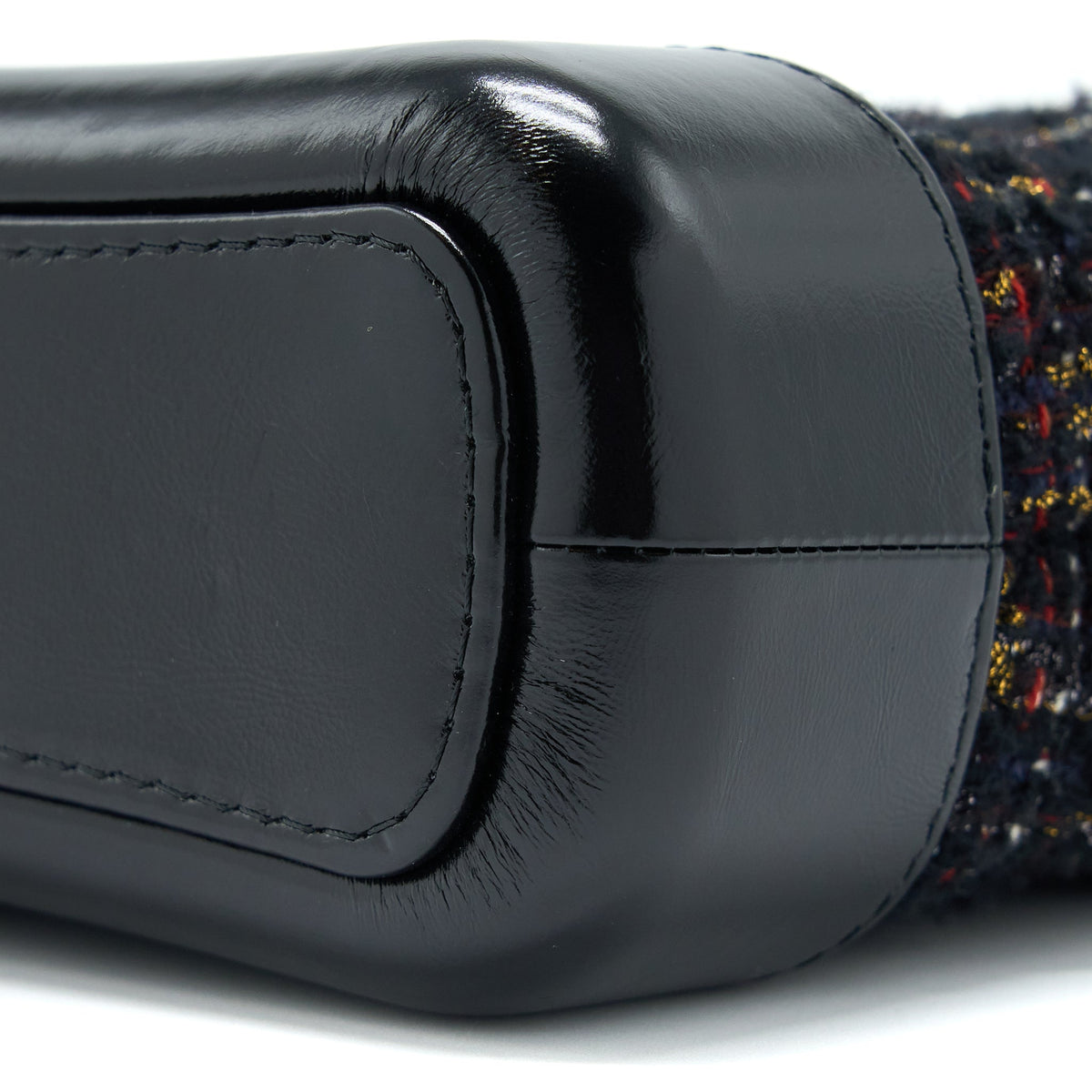 CHANEL SMALL GABRIELLE HOBO BAG TWEED/LEATHER BLACK MULTICOLOUR HARDWARE
