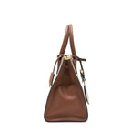 PRADA SAFFIANO BORDA BAG BROWN GHW
