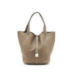 Hermes Picotin 22 Lock Bag Etoupe SHW