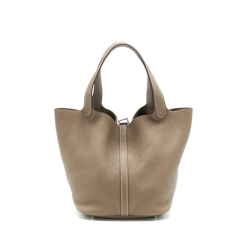 Hermes Picotin 22 Lock Bag Etoupe SHW