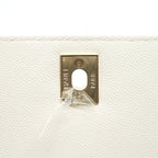 CHANEL SMALL COCO HANDLE CAVIAR WHITE LGHW (MICROCHIP)