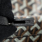 GOYARD SAINT LOUIS PM TOTE BAG GOYARDLINE CANVAS BLACK SHW