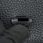 Hermes mini Evelyne black SHW