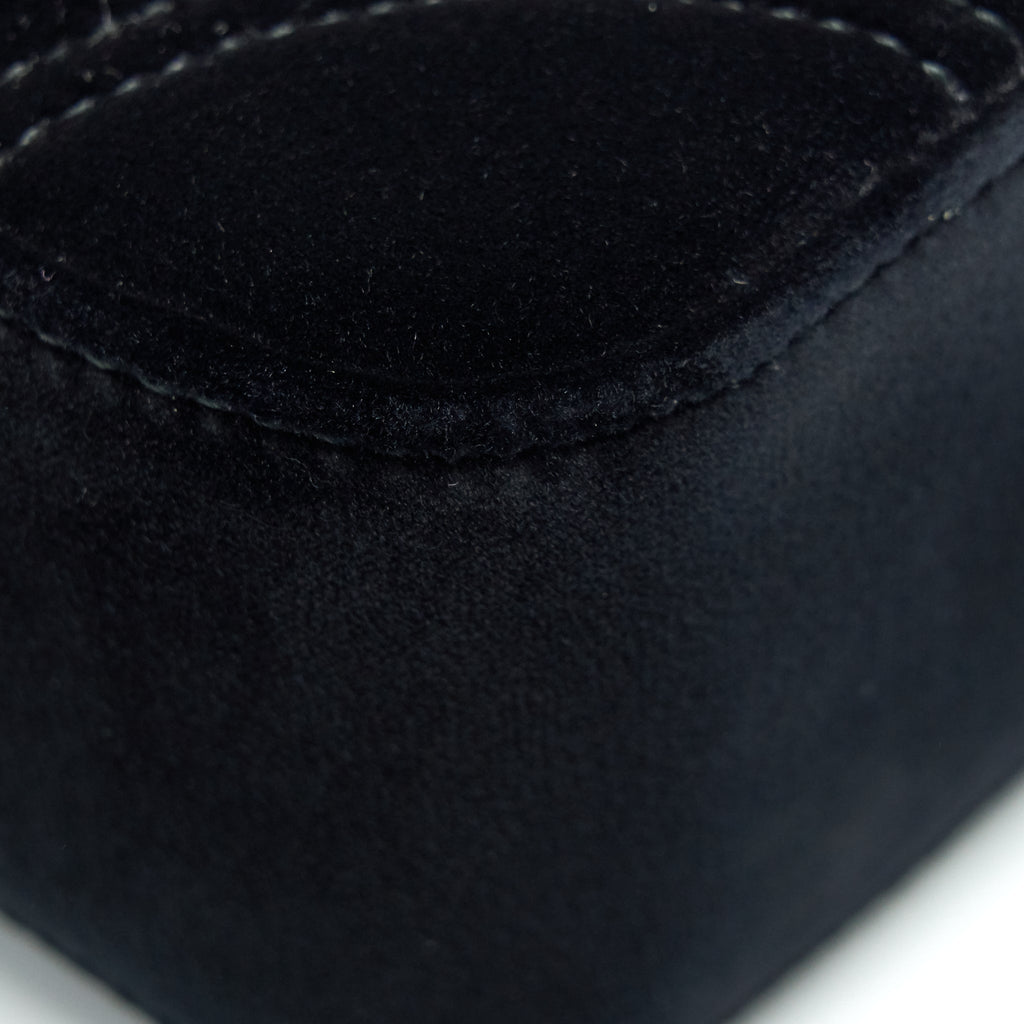 GUCCI MINI MARMONT FLAP BAG VELVET BLACK