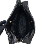 CHANEL MEDIUM 22 BAG GOLD LETTER SHINY CALFSKIN BLACK GHW (MICROCHIP)