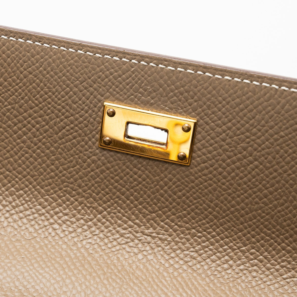 HERMES CLASSIC KELLY TO GO EPSOM ETOUPE GHW