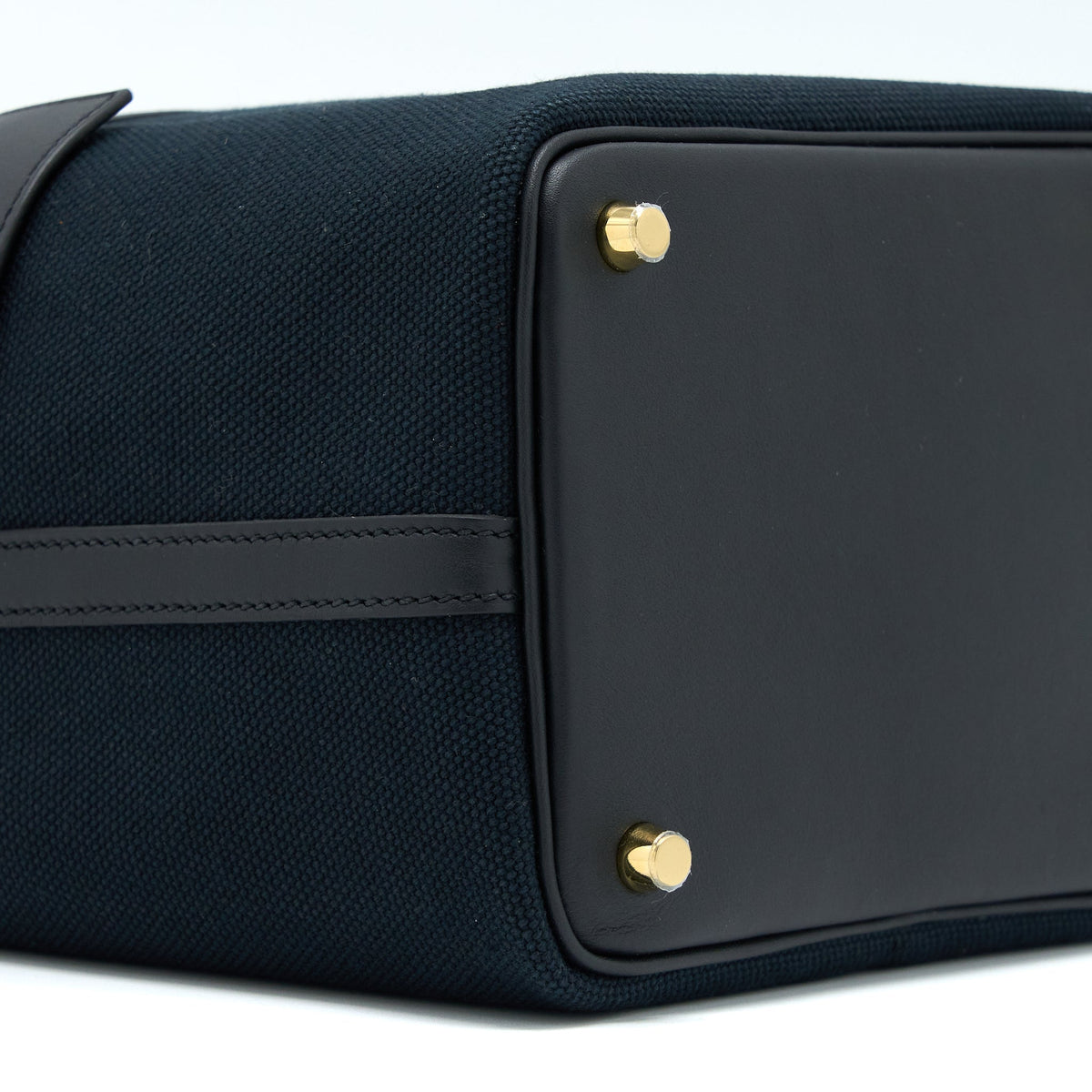 HERMES CARGO PICOTIN 18 POCKET BAG CANVAS/SWIFT BLACK GHW