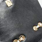 CHANEL QUILTED FLAP BAG LAMBSKIN WHITE/ BLACK GHW