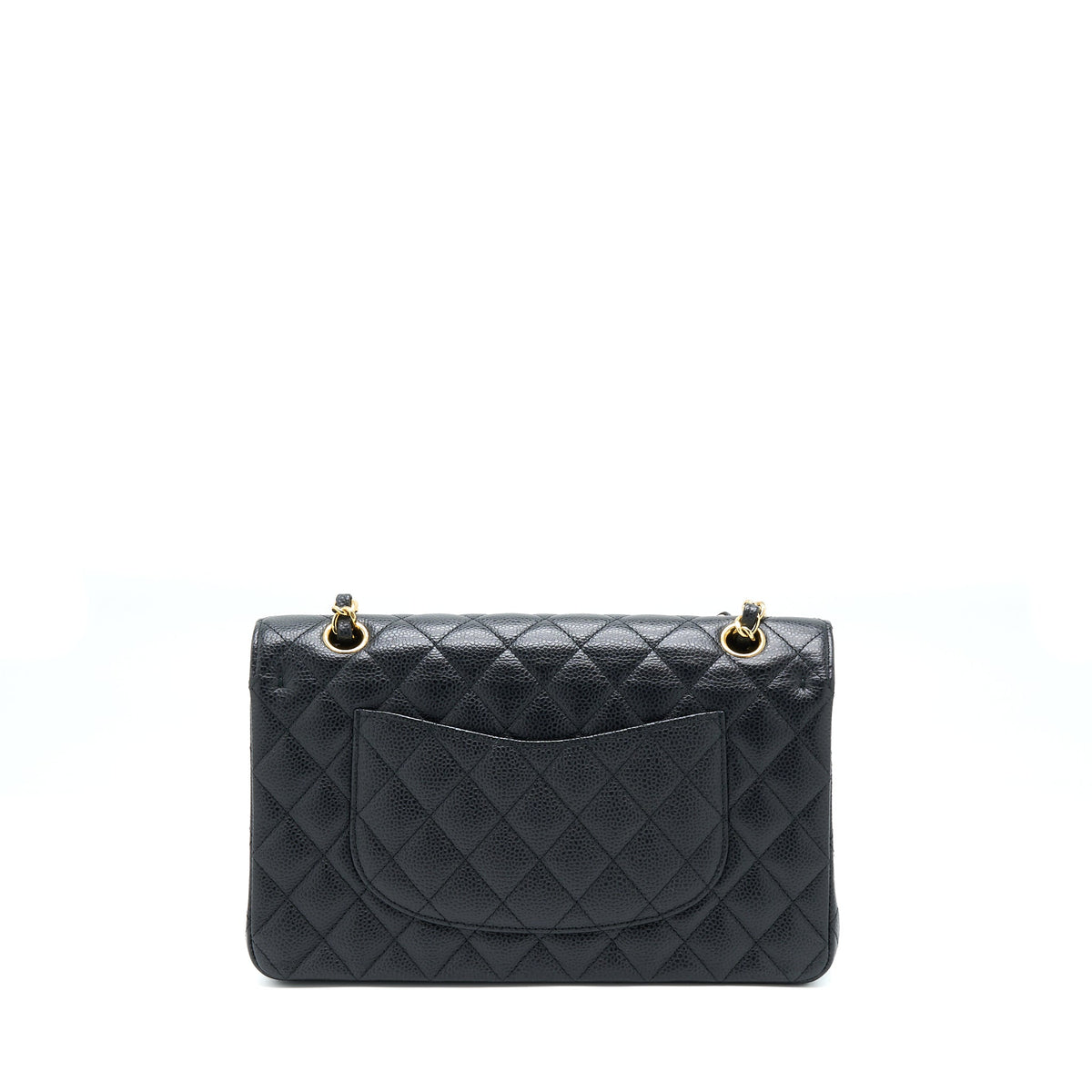 CHANEL MEDIUM CLASSIC DOUBLE FLAP CAVIAR BLACK GHW