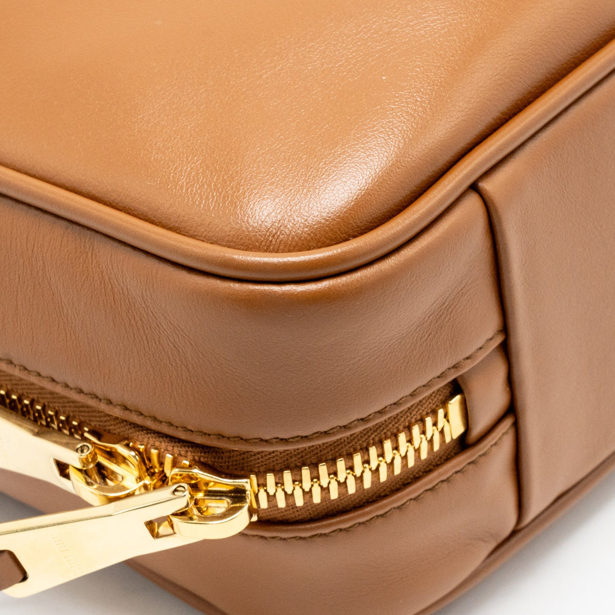 Miu Miu Medium Beau Bag Calfskin Cognac GHW