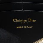 DIOR SADDLE POUCH WITH CHAIN DIOR OBLIQUE JACQUARD BLUE GHW