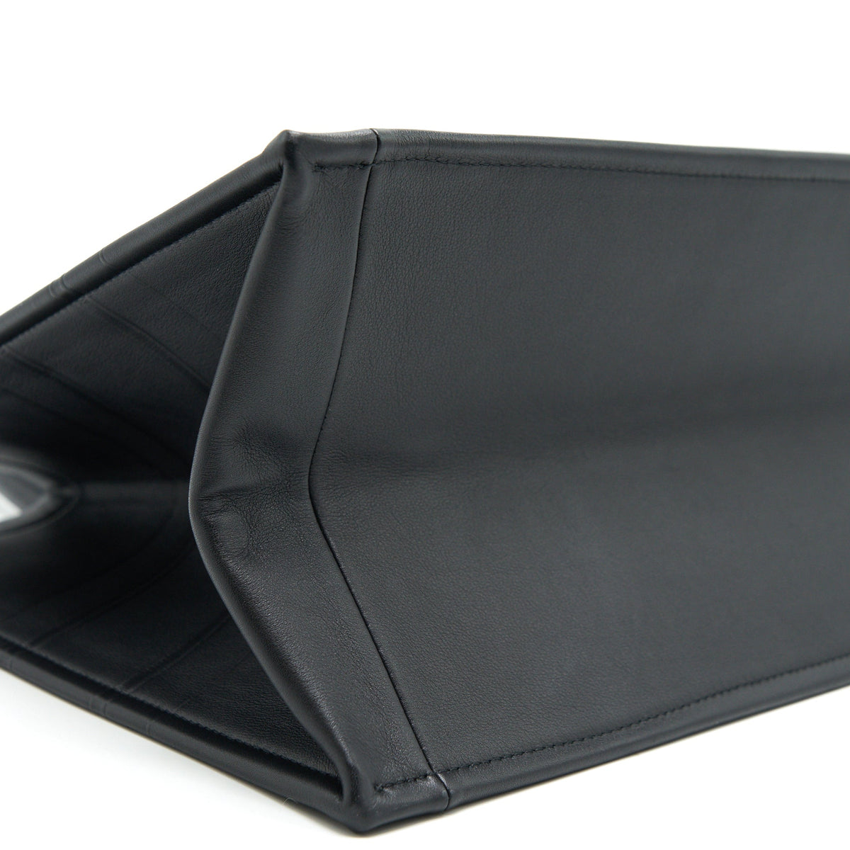 DIOR SMALL LEATHER BOOK TOTE SO BLACK