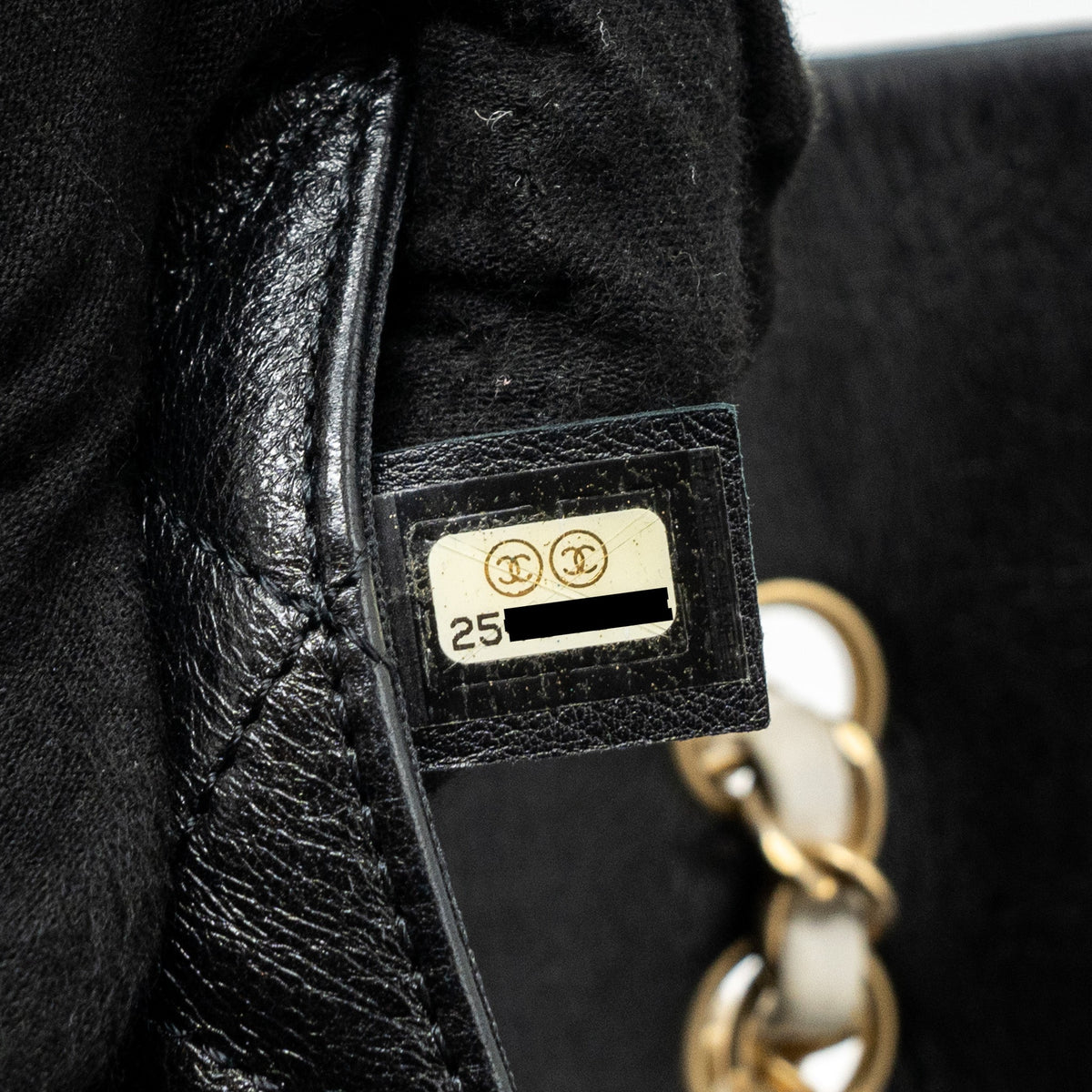 CHANEL QUILTED FLAP BAG LAMBSKIN WHITE/ BLACK GHW
