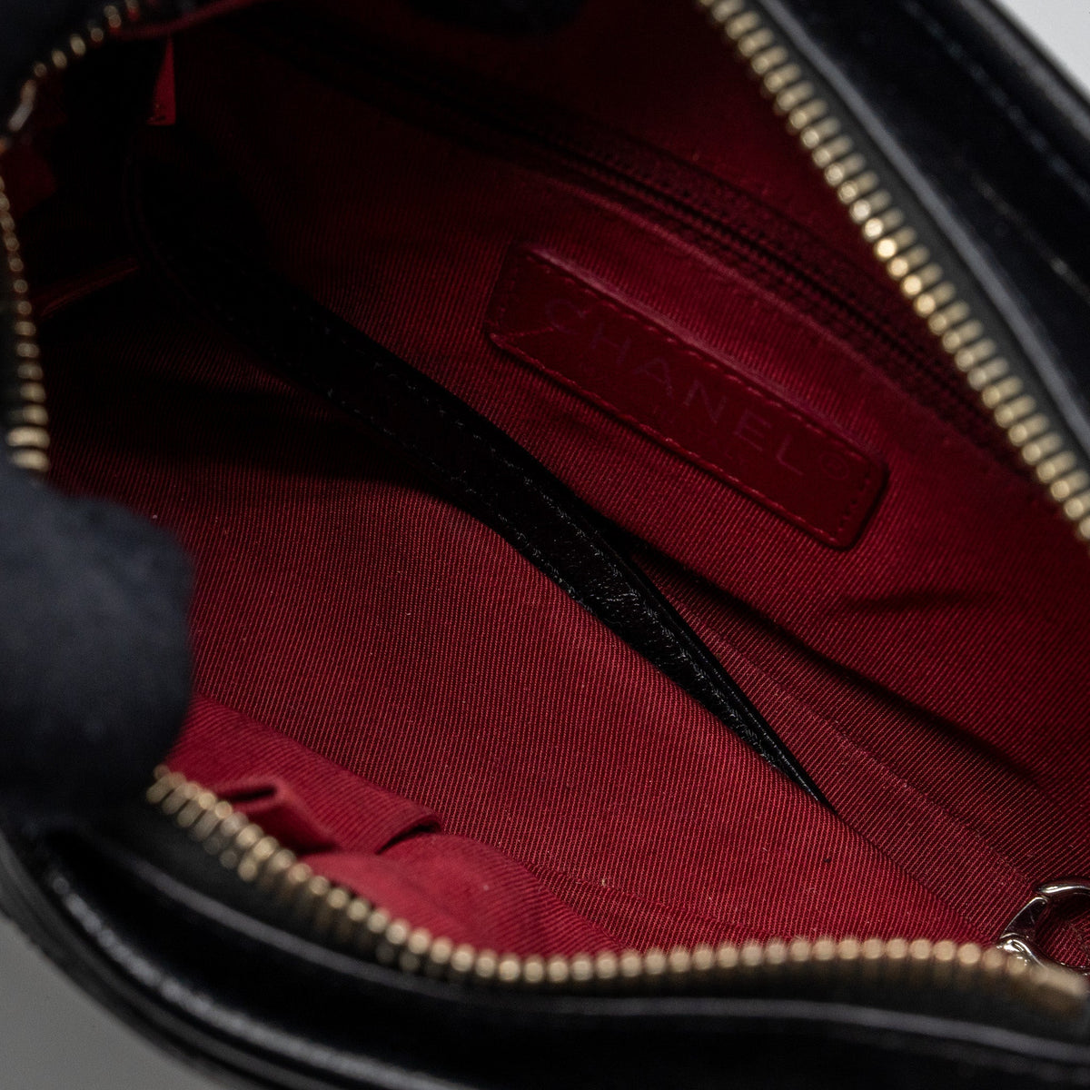 CHANEL SMALL GABRIELLE HOBO BAG AGED CALFSKIN BLACK MULTICOLOURED HARDWARE